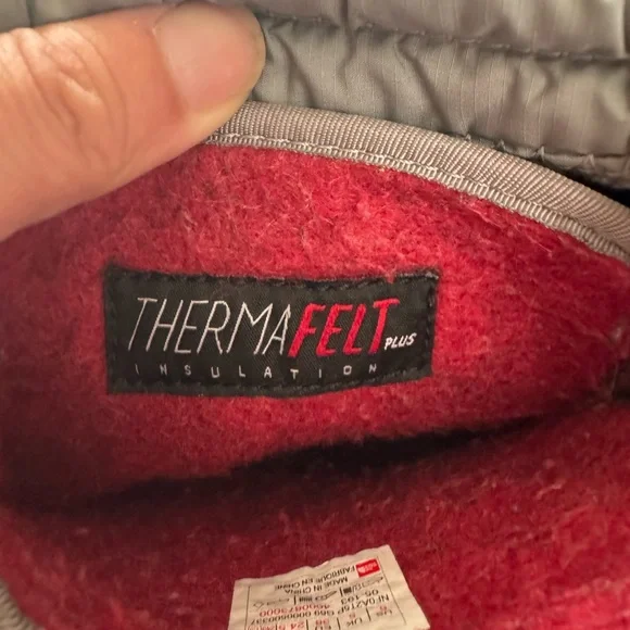 North Face Boots Boys Size 6 Black Waterproof Thermafelt Winter Snow Insulated - Picture 6 of 6